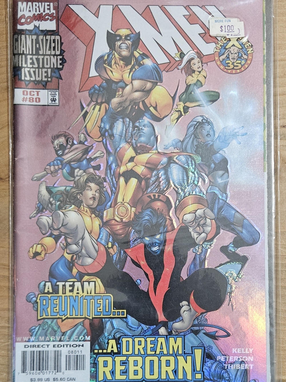 X-MEN #80 -Giant-Sized Milestone Issue, Holofoil - Marvel 1998 Vintage Comic